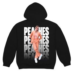 JUSTIN BEIBER Peaches World Tour Hoodie size XL